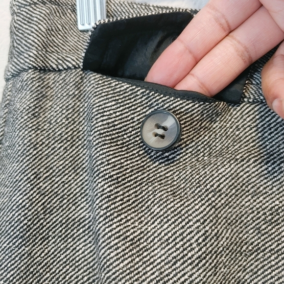 Trina Turk Wool Blend Contrast Trim Suit Sz S Work Winter Contemporary Office - Picture 12 of 16